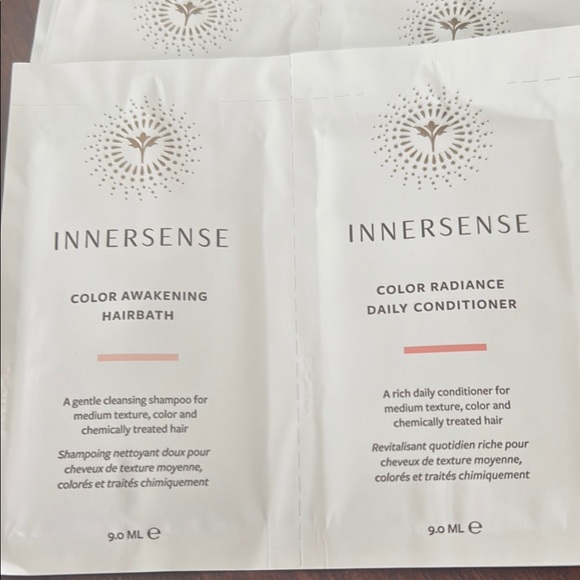 Innersense Color Awakening Hairbath and Color Radiance Conditioner and 7 samples - Picture 2 of 3